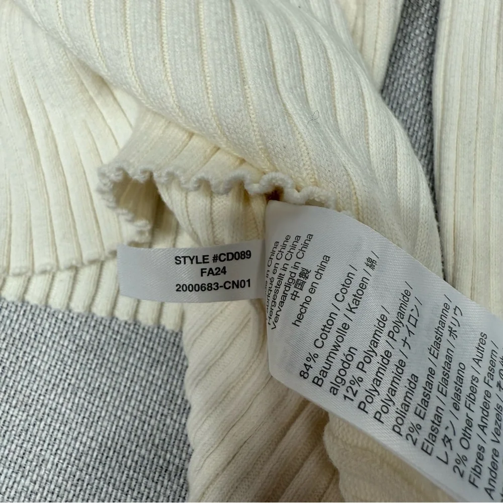 J. Crew Crewcuts Girls' ruffle polo sweater Cream Gold‎ Metallic Small 6-7